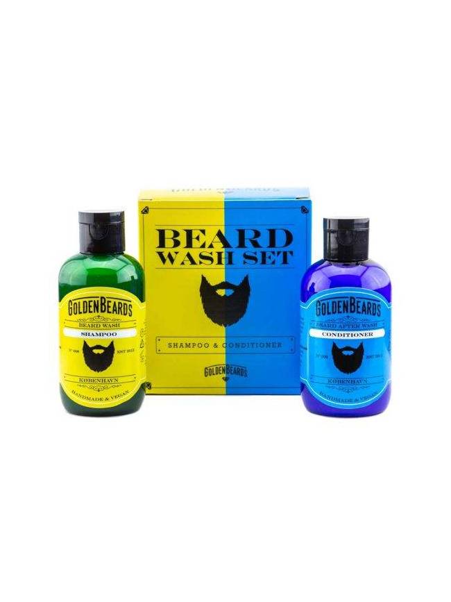 Pack de Champú y Acondicionador para Barba de “Golden Beards”