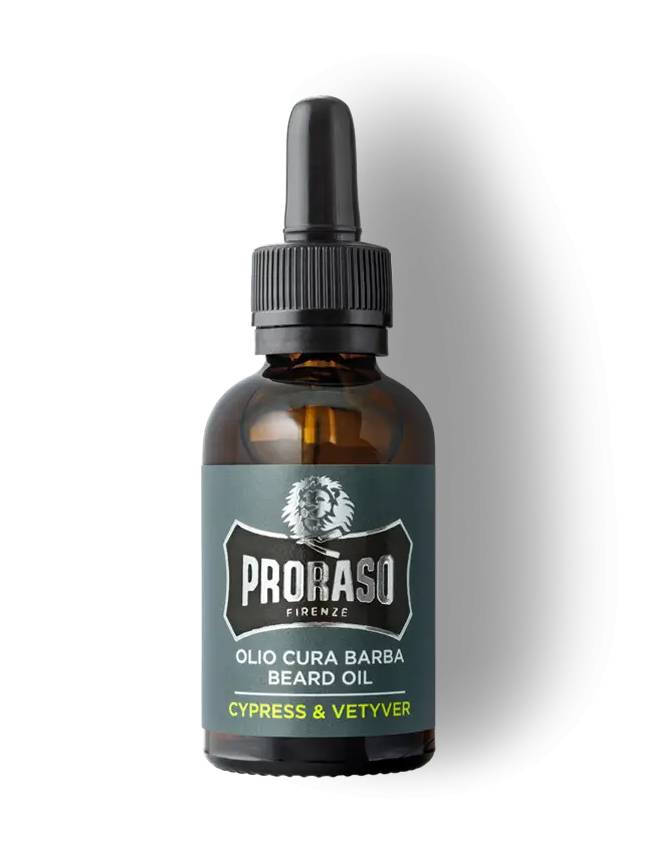 Aceite para Barba "Cypress & Vetiver" de Proraso (30ml)